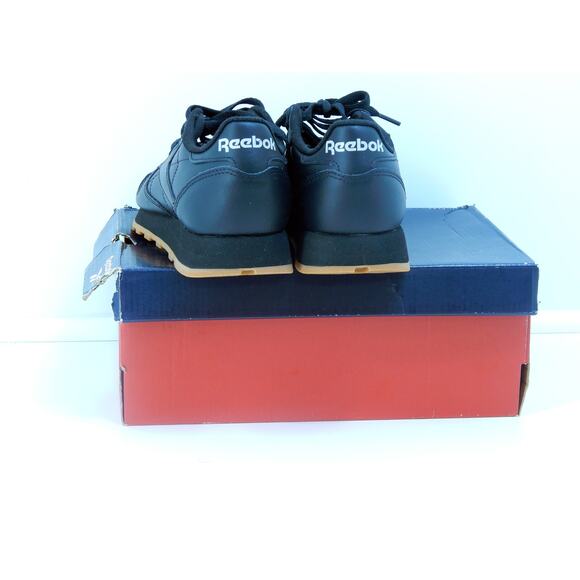 Reebok Classic Leather Men's Size 6 Lifestyle shoes GY0954 Black Gum Sneakers - Picture 5 of 5